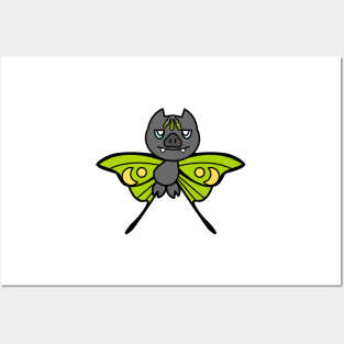 Grey MothBat Posters and Art